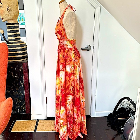 NWT! Misa Hylton for INC Tie Dye Maxi Dress! - Picture 4 of 6